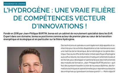 L’HYDROGÈNE : UNE VRAIE FILIÈRE DE COMPÉTENCES VECTEUR D’INNOVATIONS !